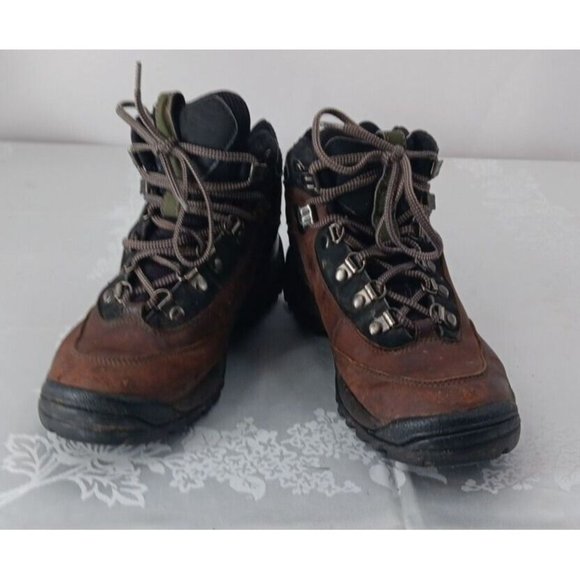 Timberland Womens Shoes Brown 7 M Leather Euro Hiker Waterproof Hiking Boots - Picture 1 of 6